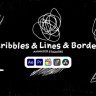 Free Videohive 50571488: Scribbles & Lines & Borders Animated Stickers
