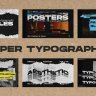 Free Videohive 50626592 Paper Typography Posters - GFXInspire