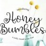 Unleash Creativity with the Free Honey Bumbles - Curly Round Script Font