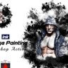 Free Ink Smudge Painting Photoshop Action: Download on GFXInspire