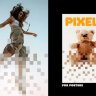 Unlock Creativity with Free Pixel Dispersion Poster Photo Effect - 92074880