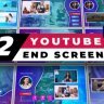 Free Videohive 12 YouTube End Screens Pack for Upgraded Videos