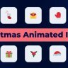 Free Videohive Christmas Animated Icons, GFXInspire