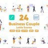 Free Videohive 52314770 Business Couple Lottie Scenes, GFXInspire