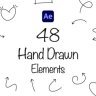Free Videohive 53618025 Hand Drawn Elements for After Effects