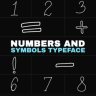 Free Videohive 54519627 Numbers And Symbols Typeface | After Effects