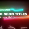 Free Videohive 54528239 Neon Titles 1