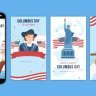 Free Videohive 54601372 Happy Columbus Day Instagram Stories | MOGRT
