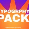 Discover the Free Videohive 54657321: 9 Typography Clearance Pack | After Effects