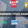 Free Videohive 55233061 Numbers Titles Animation