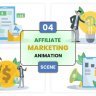 Free Videohive 56880928 Affiliate Marketing Illustration Scene