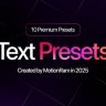 Free Videohive 58365563 Text Presets , GFXInspire