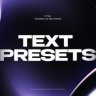 Free Videohive 60940132 Text Presets