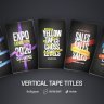 Free Videohive 61567442 Vertical Tape Titles