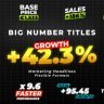 Free Videohive 61688279 Big Number Titles - Marketing Headlines