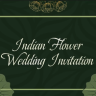 Free Indian Flower Wedding Invitation – Elegant Floral Wedding Invitation Template