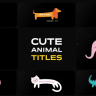 Free Cute Animal Titles – Adorable Animated After Effects Template