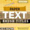 Free Paper Text Brush Strokes – Creative Typography Effects for After Effects
